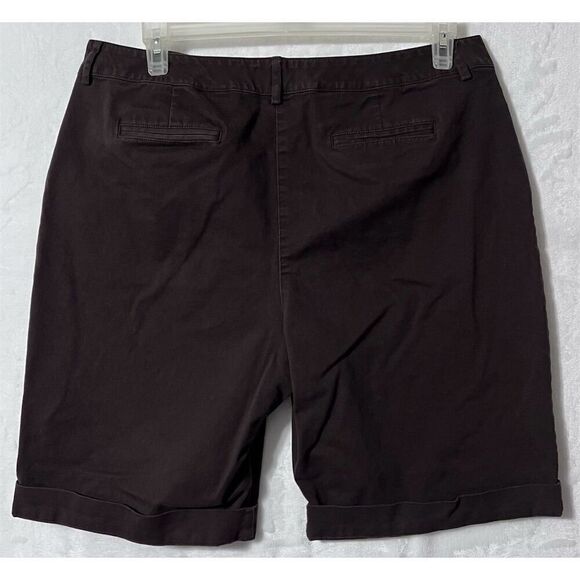 Talbots Women's Stretch Chino Shorts Brown Size 18 Casual - Picture 4 of 8